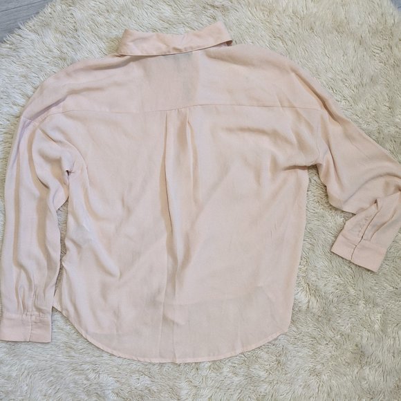 Zara Jeweled Collar Blouse XS - Picture 3 of 7